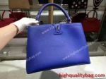Top Grade Copy Louis Vuitton CAPUCINES BB Womens Denim Handbag at discount price